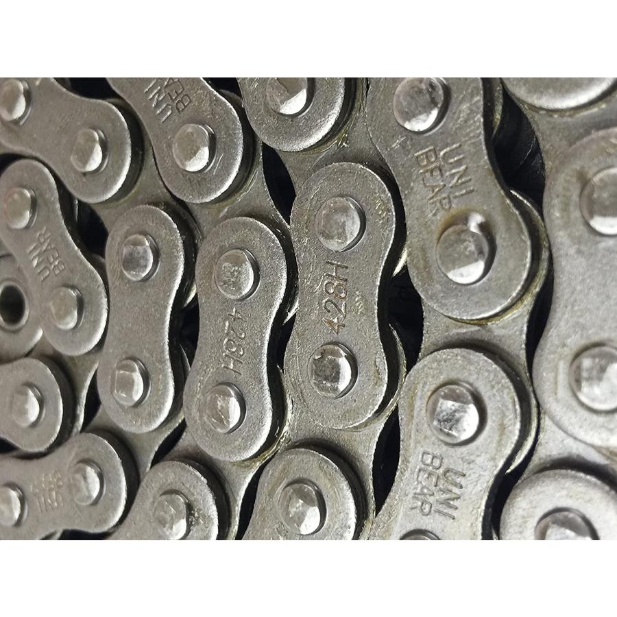 【並行輸入品】428H 136 Links Heavy Duty Drive Chain with Connecting Link for Motor_5