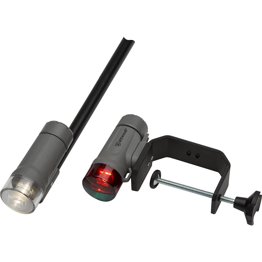 【並行輸入品】attwood 14190-7 Water-Resistant Portable Clamp-On LED Light Kit withの画像