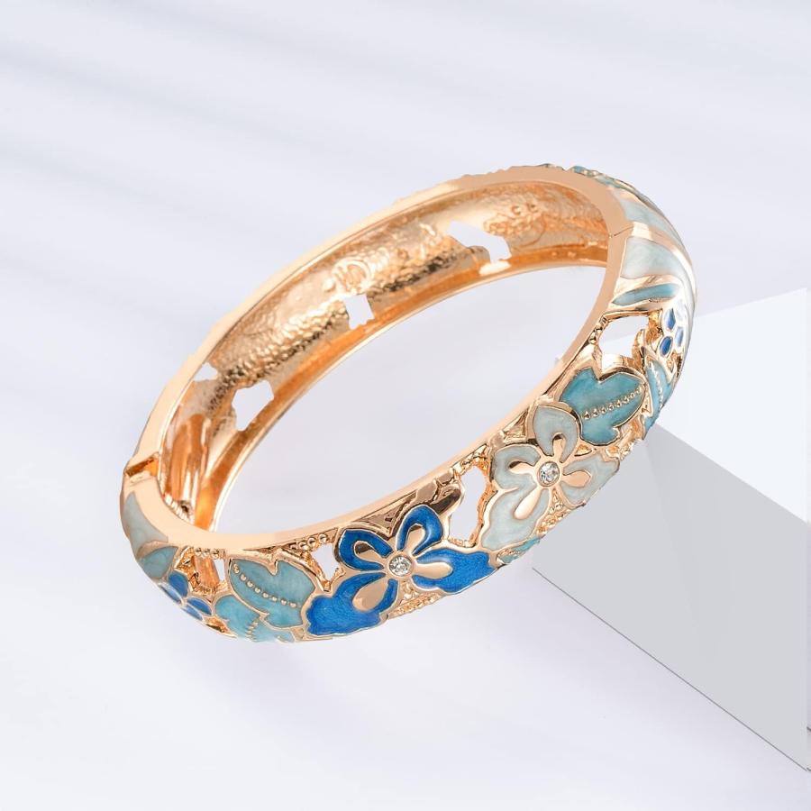 並行輸入品】UJOY ファッション 七宝 ブレスレット 金メッキ