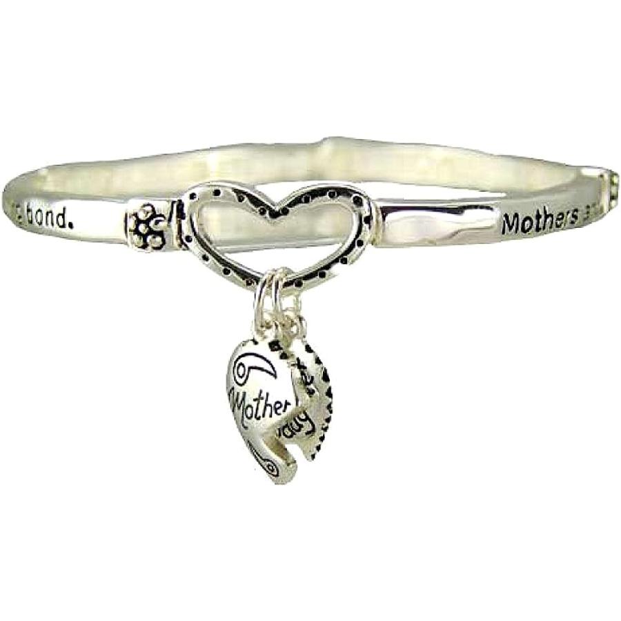 【並行輸入品】Mothers and Daughters Share Everlasting Bond Stretch Charm Bracelet_1