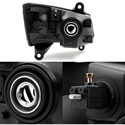 【並行輸入品】Dodge Grand Caravan クリアヘッドライト ヘッドランプ 運転席左+助手席右側交換用ペア　