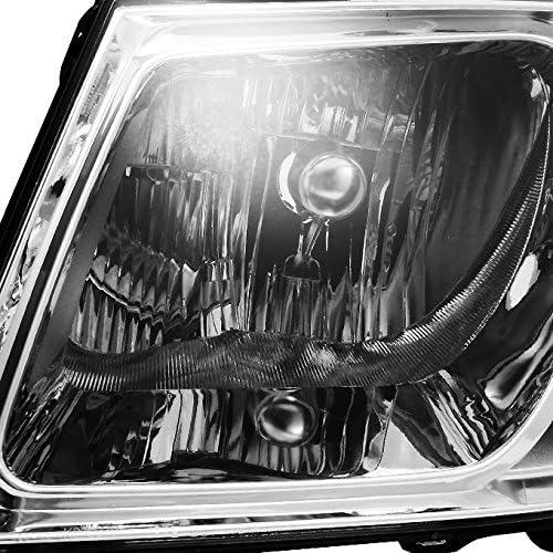 【並行輸入品】Dodge Grand Caravan クリアヘッドライト ヘッドランプ 運転席左+助手席右側交換用ペア　