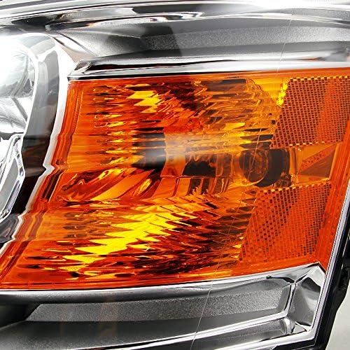 【並行輸入品】Dodge Grand Caravan クリアヘッドライト ヘッドランプ 運転席左+助手席右側交換用ペア　