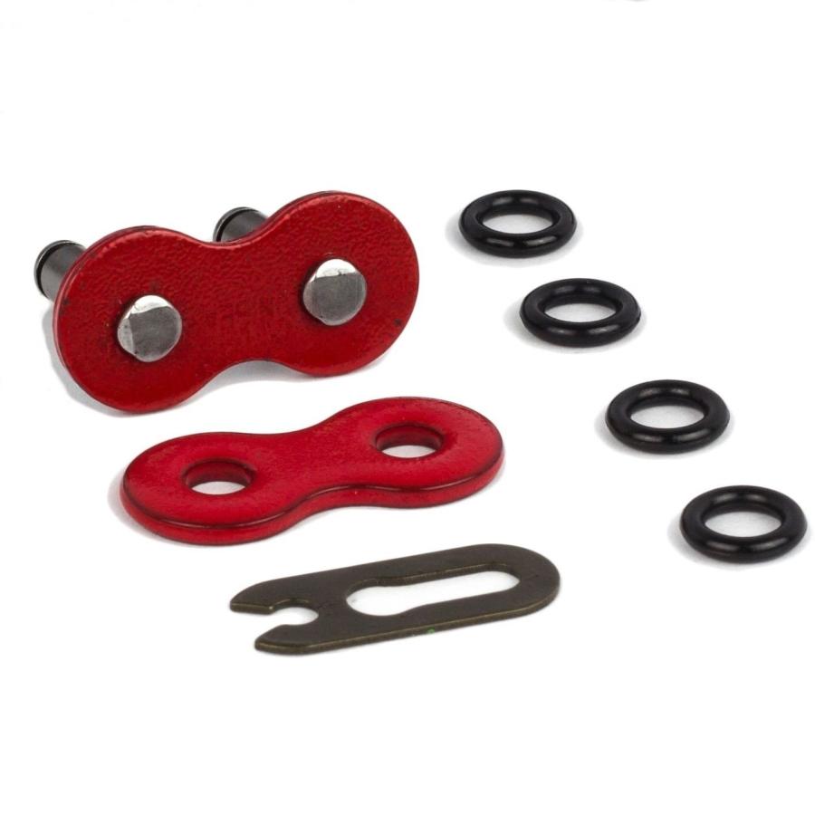 ブランド登録なし - 【並行輸入品】520 Drive Chain 114 Links O-Ring Red with 1 Connecting Link for Moto