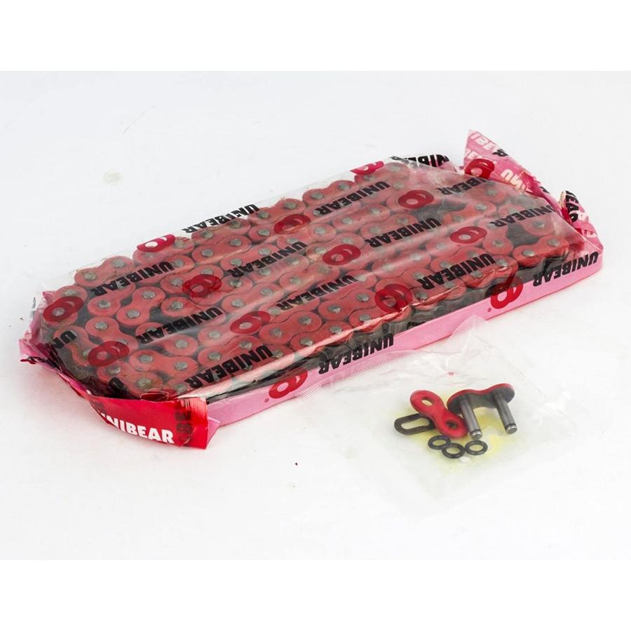 ブランド登録なし - 【並行輸入品】520 Drive Chain 114 Links O-Ring Red with 1 Connecting Link for Moto