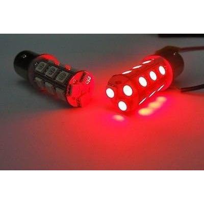 【並行輸入品】LEDIN 2x Red 1157 High Power 18 SMD LED Rear Turn Signal Light Bulbs_2