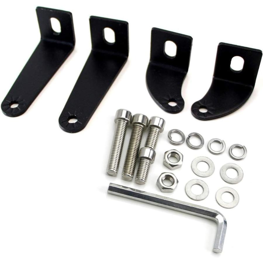 【並行輸入品】iJDMTOY 2-Pack Universal Side Mounting Brackets Compatible with Stra_1