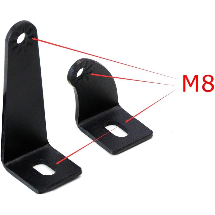 【並行輸入品】iJDMTOY 2-Pack Universal Side Mounting Brackets Compatible with Stra_2