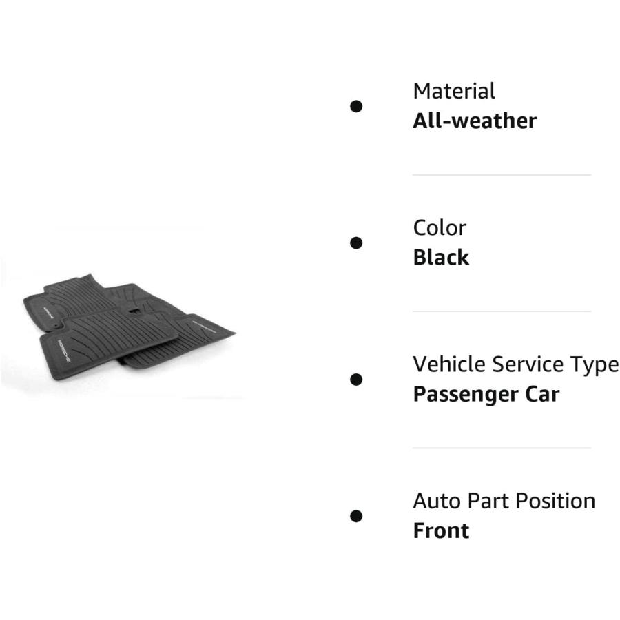 並行輸入品】純正ポルシェMacan全天候フロアマット : DreamFactory 