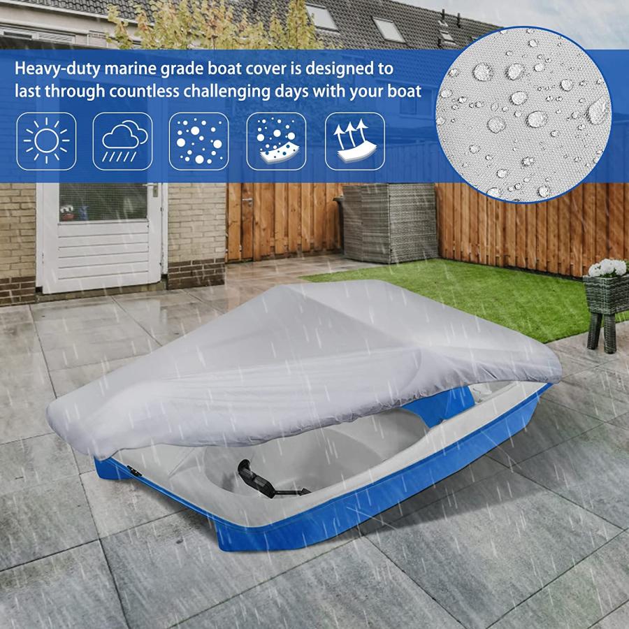 【並行輸入品】i COVER Water Proof Heavy Duty PEDAL BOAT COVER fit 3 or 5 person peの画像