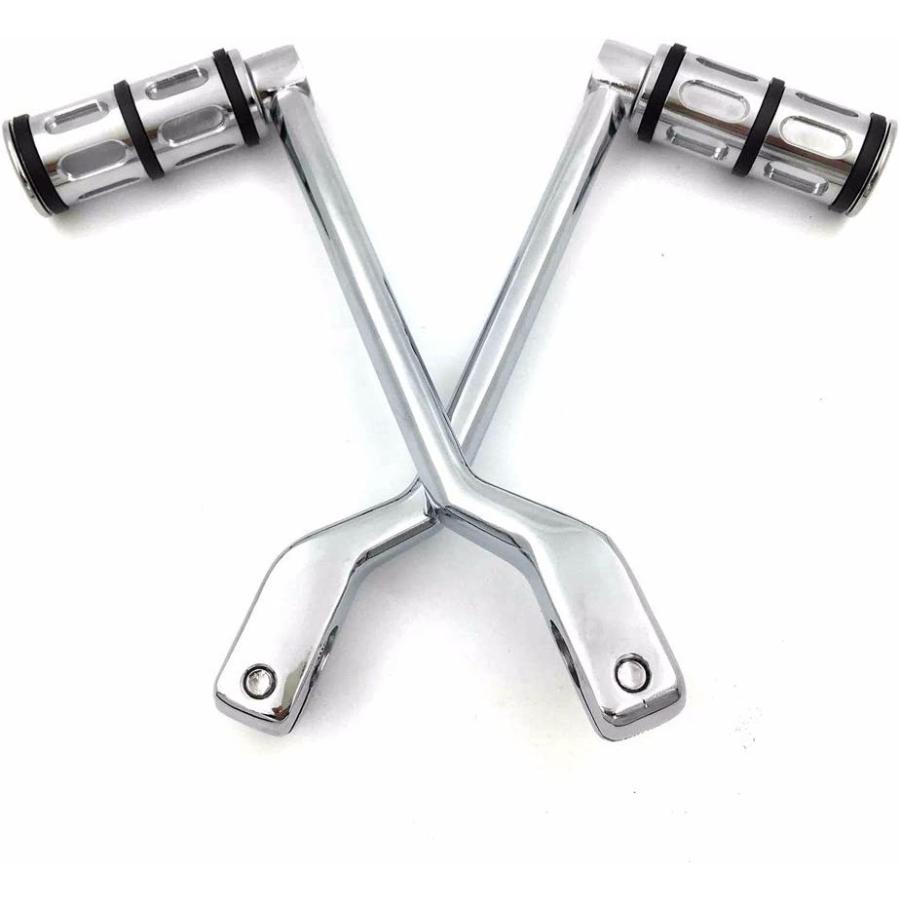 【並行輸入品】HK MOTO スタイル 101- オートバイ クロムヒール/つま先シフトレバー/ギアシフトフットレバー フットペグシフターペグ付き ハ_7