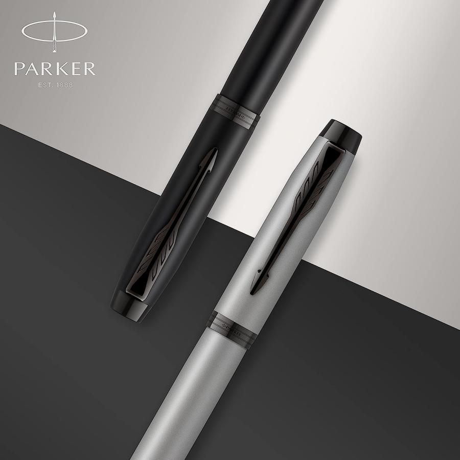 【並行輸入品】(Gift Box  Medium Nib  Black Lacquer Golden Trim) - PARKER IM Fountaの画像