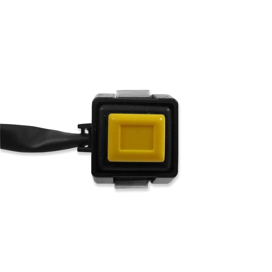 【並行輸入品】HTT ユニバーサル イエロー 7/8インチ ハンドルバー スターター/キルカットオフ ストップ スイッチ プッシュボタン オートバイの画像