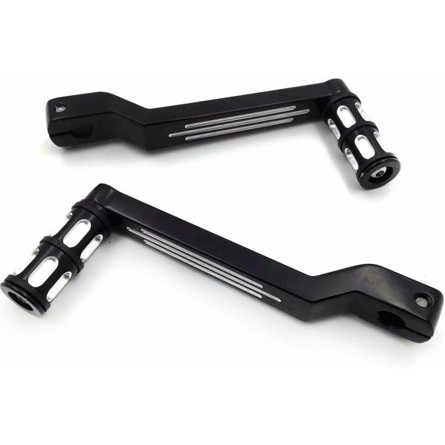 【並行輸入品】スタイル 009C- ブラック アルミニウム ヒール トゥ シフトレバー シフターペグ付き ハーレーダビッドソン エレクトラグライド 1_3