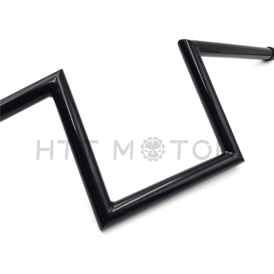 【並行輸入品】HTTMT HB06-BK ブラック 25mm 1インチ ハンドルバーはZスタイルで、アーリーチョッパースタイリングのオートバイハンドル_2