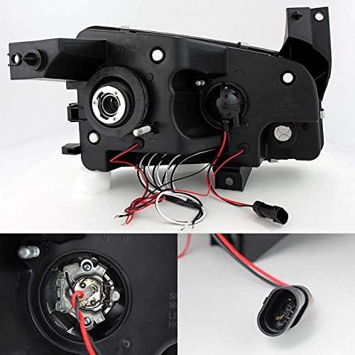 【並行輸入品】AKKON - 06-10 Dodge Charger クローム 1ピース LEDヘッドライト コーナーシグナルランプ + フルLEDフの画像