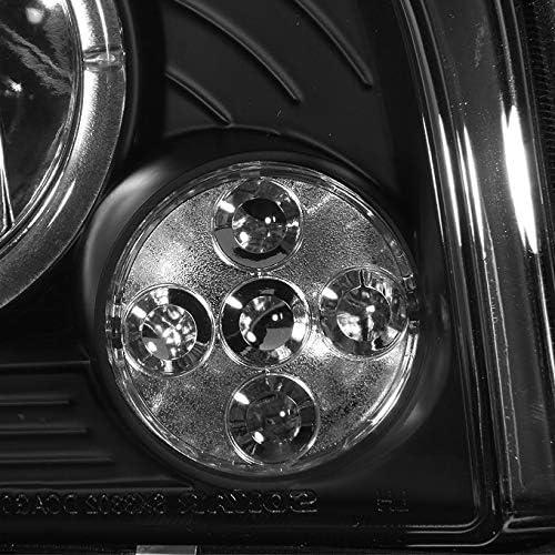 【並行輸入品】AKKON - 06-10 Dodge Charger クローム 1ピース LEDヘッドライト コーナーシグナルランプ + フルLEDフの画像