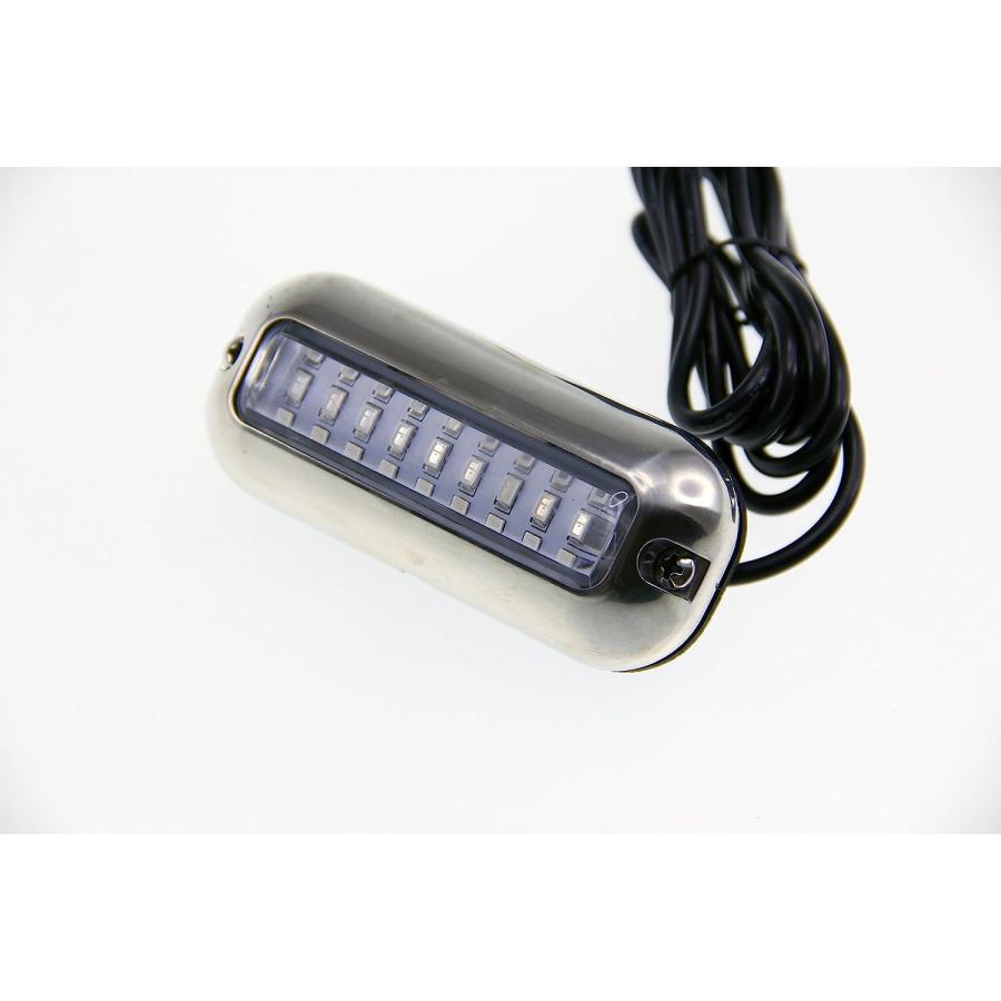 【並行輸入品】Pactrade Marine Pontoonボート27 LED水中ライト(SS) 316ハウジング、ブルー、2ピースの画像