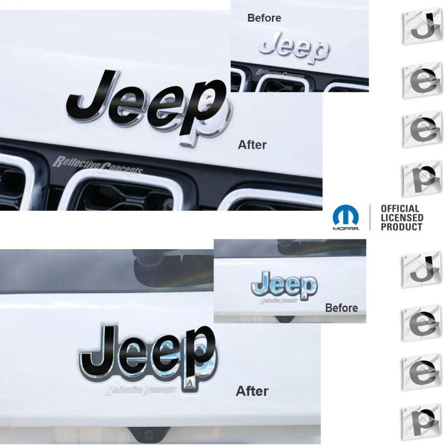 ジープ グランドチェロキー リアエンブレム 並行輸入品】ジープフロント、リアエンブレムオーバーレイDecals