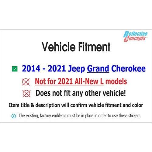 並行輸入品】ジープフロント、リアエンブレムオーバーレイDecals 2014