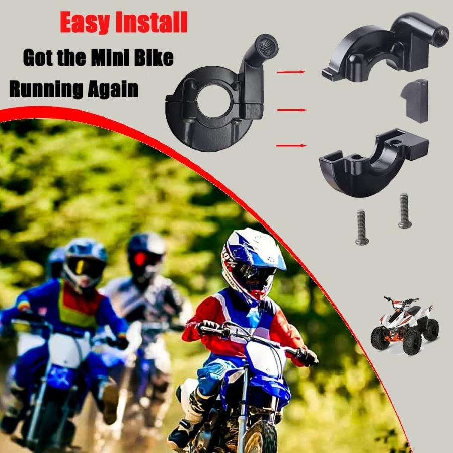 【並行輸入品】Auto-Moto ハンドルバー スロットルグリップ + スロットルケーブル + スロットルハウジング クランプ ホンダ XRF50 X_5