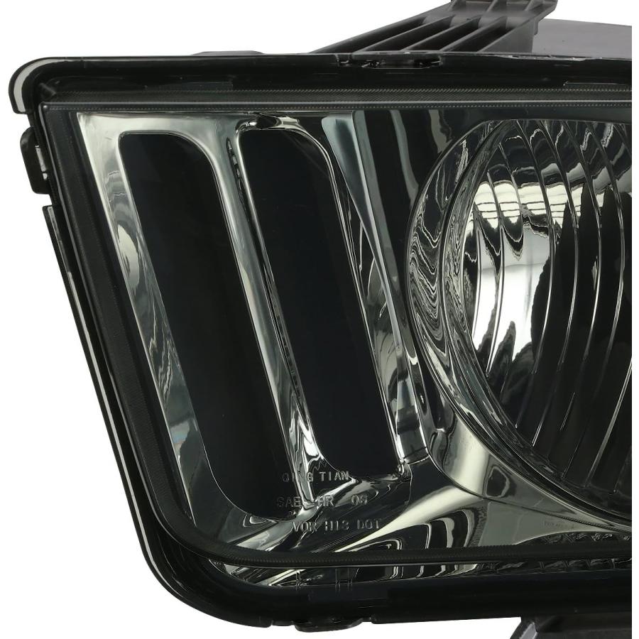 【並行輸入品】Compatible with Ford Mustang Pony 5th Gen Pair of OE Style Smoked Leの画像