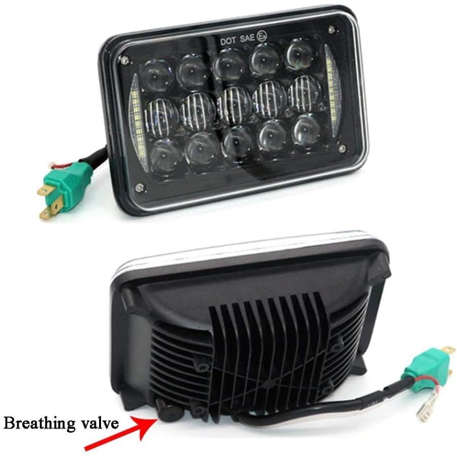 【並行輸入品】COWONE 60W 4X6インチ 長方形LEDヘッドライト H4651 H4652 H4656 H4666 H6545 Freightの画像