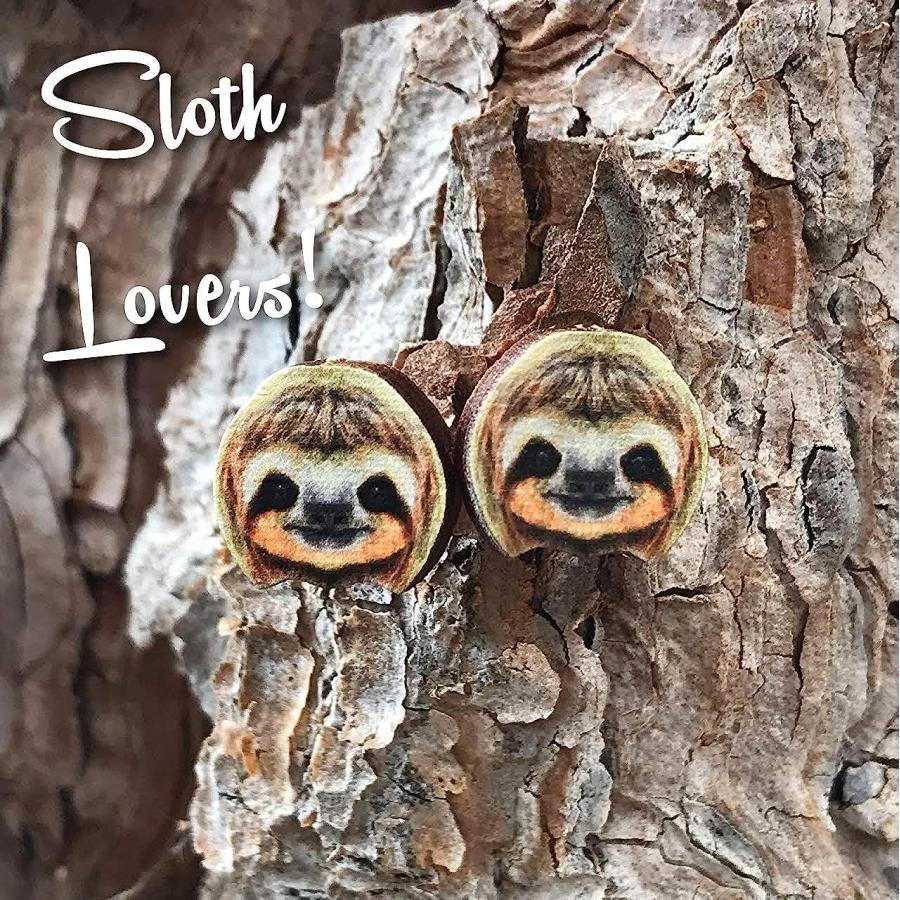 並行輸入品】Green Tree Jewelry ナマケモノピアス ギフトボックス付き