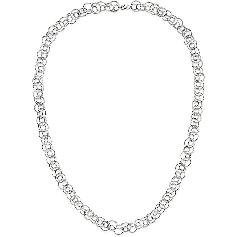 【並行輸入品】Iceカラット925スターリングシルバーキューバリンクチェーンネックレスファンシーFineジュエリーギフトセットレディースハートの画像