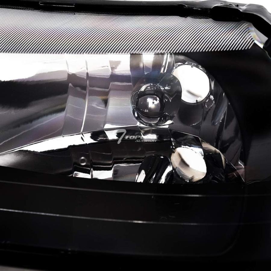 【並行輸入品】Topline Autopart ブラック クリア ハウジング ヘッドライト シグナル NB 99-04 フォード マスタングの画像