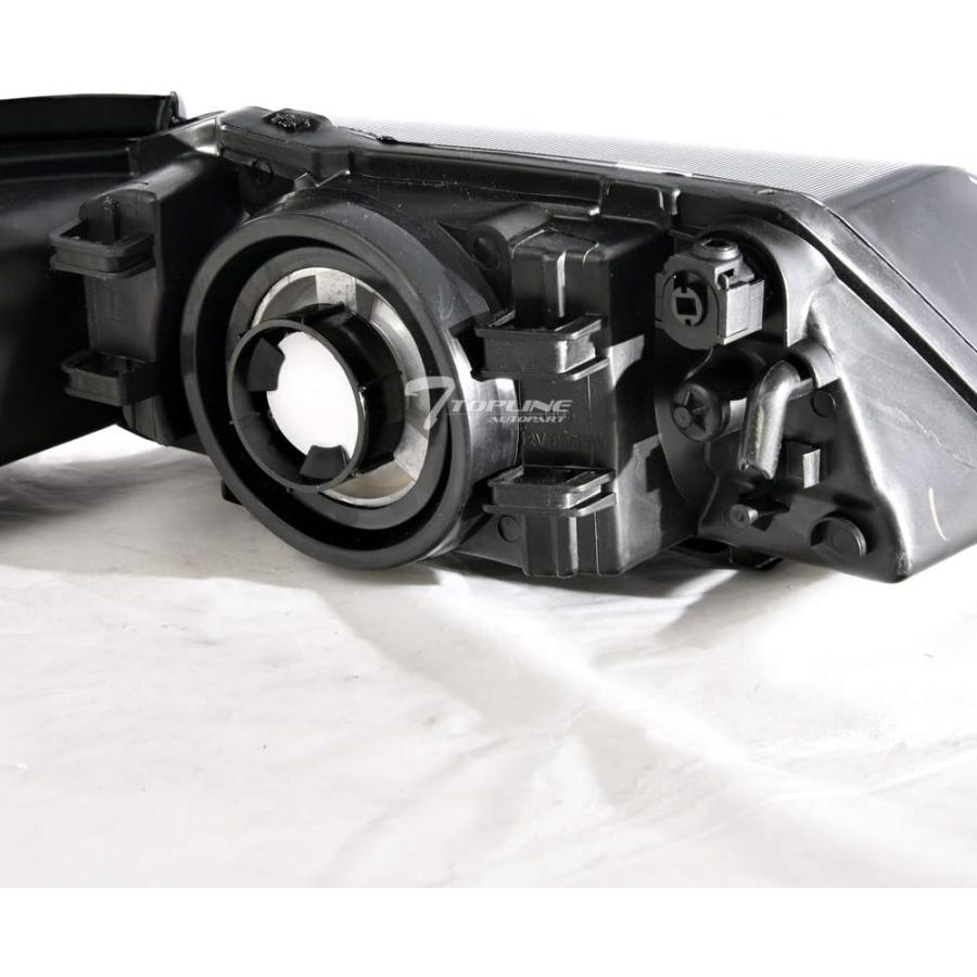 【並行輸入品】Topline Autopart ブラック クリア ハウジング ヘッドライト シグナル NB 99-04 フォード マスタングの画像