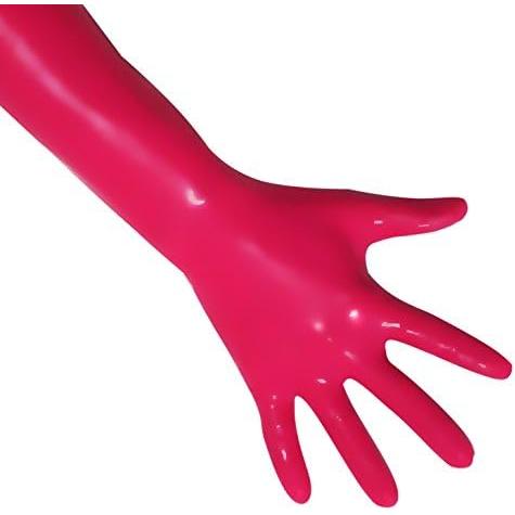 【並行輸入品】[EXLATEX] ラバーシークレットショートラテックスミックスつま先手首グローブフェティッシュコスチュームアクセサリー (M  粉)の画像