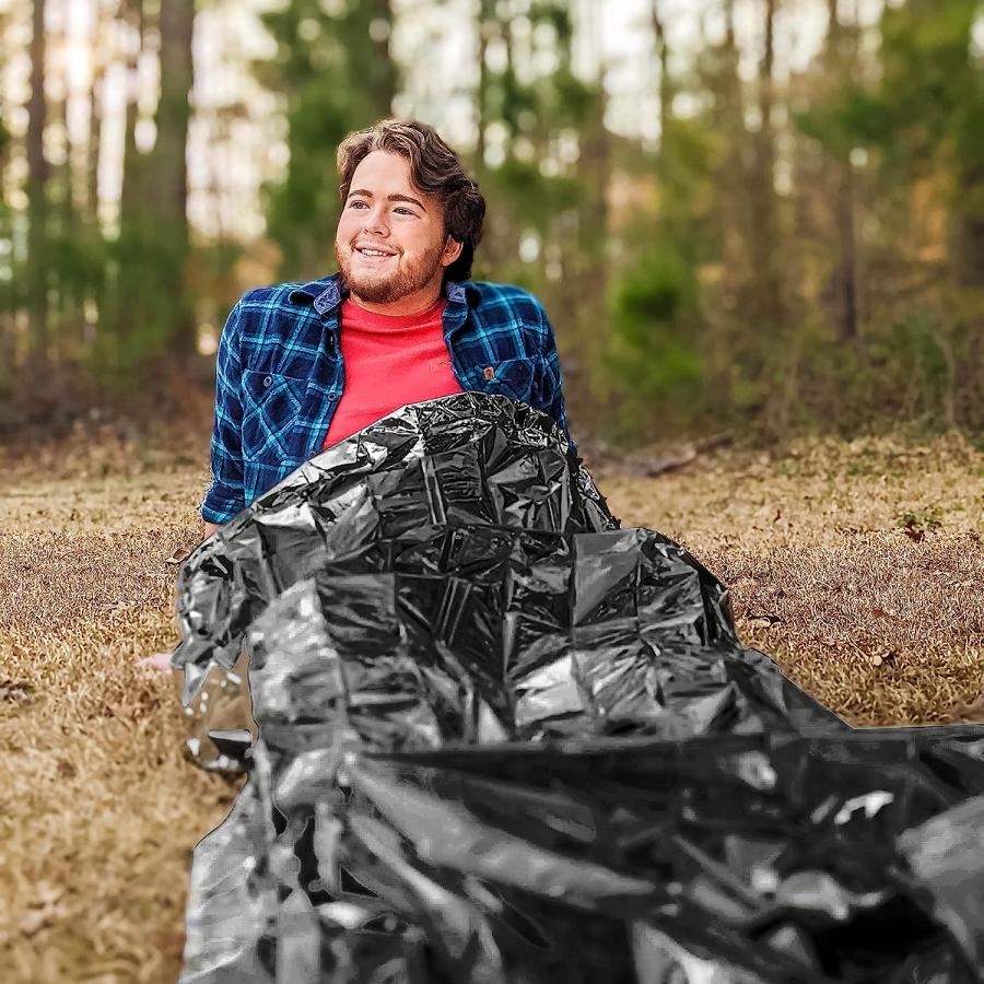 Ever Ready First Aid Mylar Rescue Blanket – 5-Pack, 54" X 84" Large Silver Thermal Sheet For Emergency, Survival, Camping, And Hiking