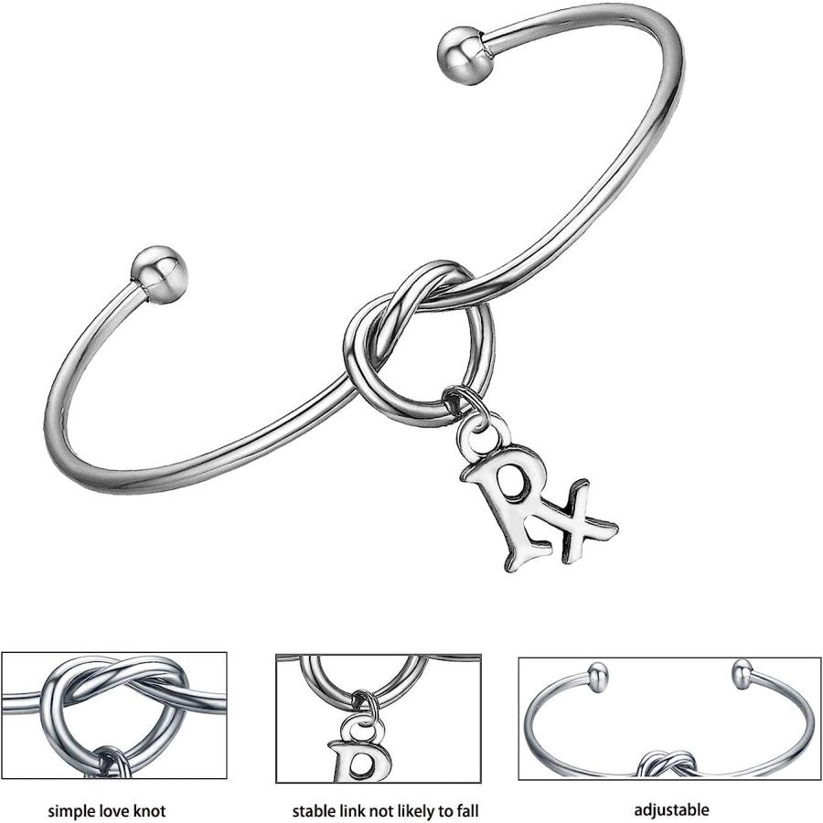 【並行輸入品】feelmem薬剤師ブレスレットRXシンボルチャームノットバングルOpen Cuffストレッチブレスレット　_2