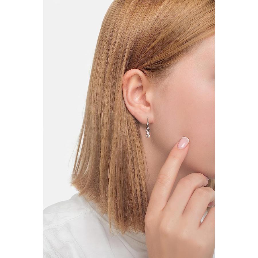 SOFIA MILANI - Women's Earrings 925 Silver - with Zirconia Stones - Infinity Dangle Earrings - 20472　並行輸入品｜dep-dreamfactory｜02