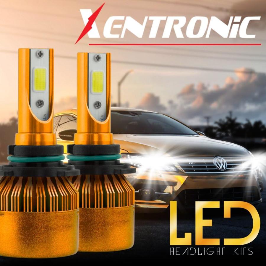 【並行輸入品】Xentronic C6 9006 ハイパワーLEDヘッドライト電球変換キット (電球1ペア、クールホワイト6000K、HB4 9012の画像