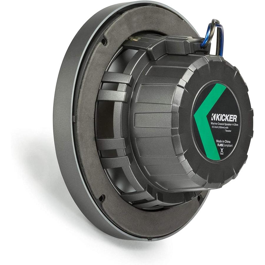 【並行輸入品】KICKER 6.5インチ ホワイトマリンスピーカー (数量4) OEM交換用スピーカー2組の画像