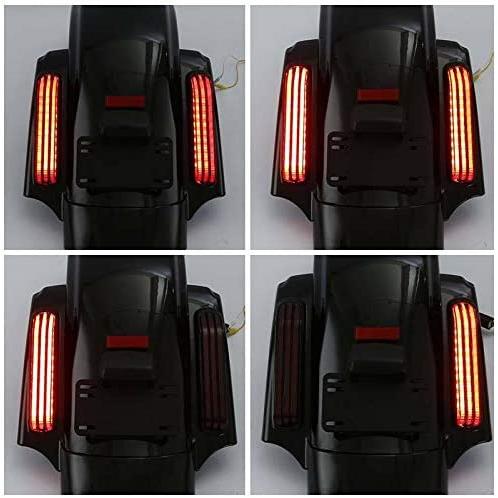 【並行輸入品】TCMT LEDリアフェンダーシステム ハーレーツーリングエレクトラストリートグライド 2014 2015 2016 2017 2018の画像