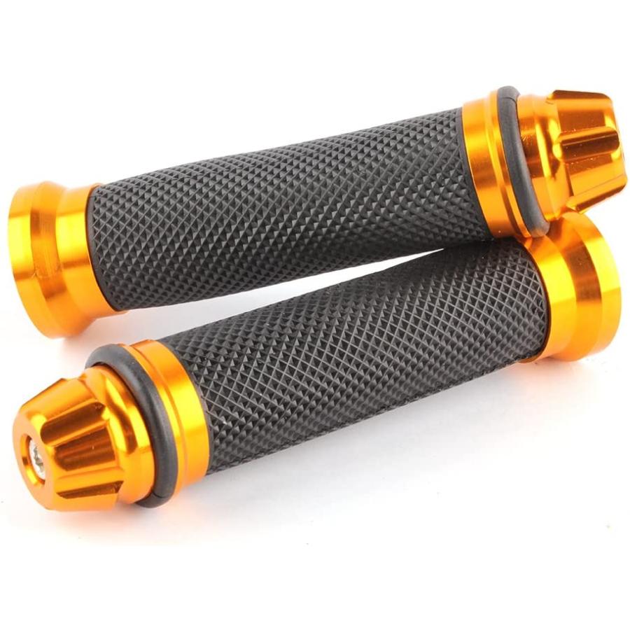 Universal Pair Of 7/8inch 22mm Rubber Handlebar Hand Grip Bar End For Motorcycle Bike Cafe Racer　並行輸入品