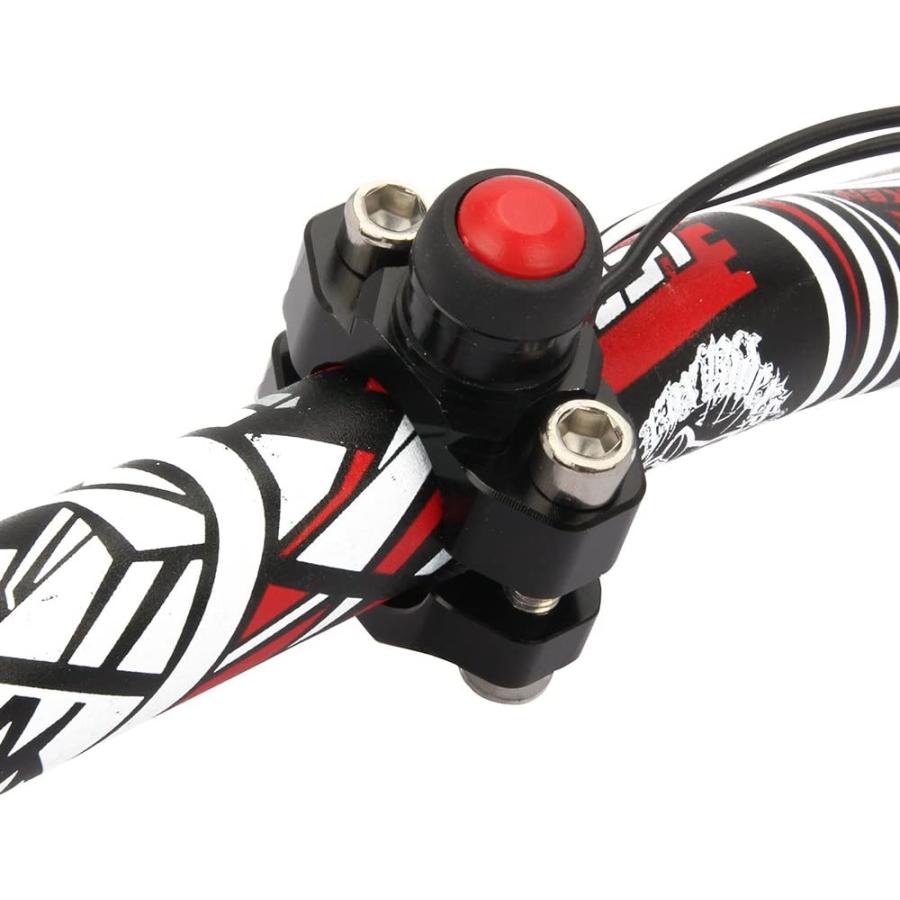 【並行輸入品】JFG RACING CNC ユニバーサル モーターサイクル エンジン ストップ スタート キルスイッチボタン 取り付けバックプレート付の画像