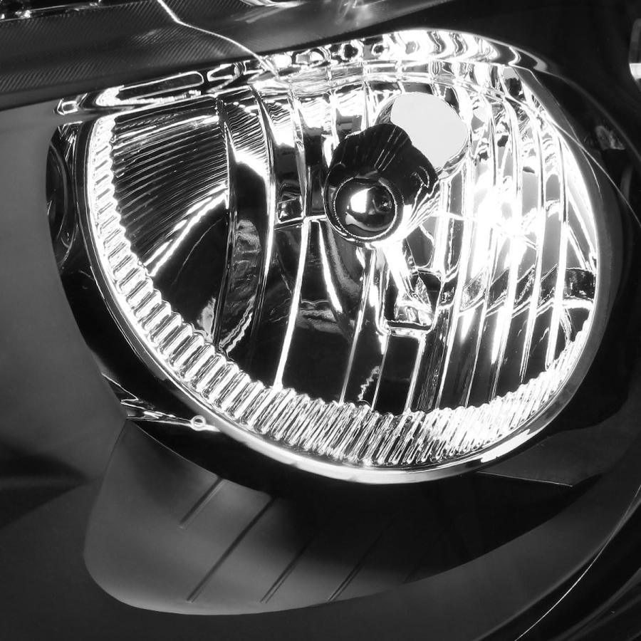 【並行輸入品】ブラックハウジング クリアコーナー左右ヘッドライトアセンブリランプ 交換用 Dodge Durango 11-13の画像
