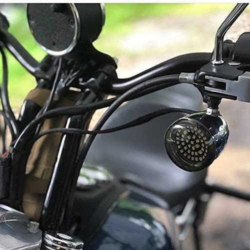 【並行輸入品】ROGUE RIDER INDUSTRIES - フロントバイクLEDウィンカー 明るいホワイトランニングライト付き - ブラックラベルの画像