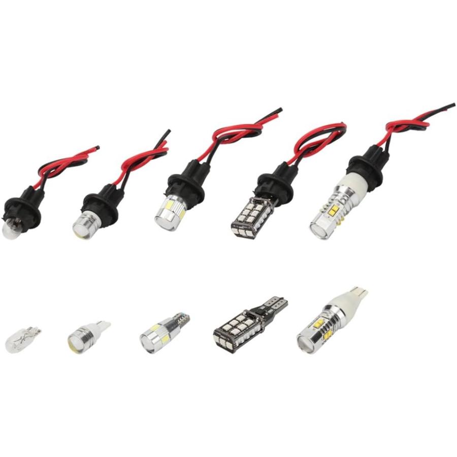 【並行輸入品】Senzeal T10 W5W 194 LED Bulbs 921 Sockets Adapter Rubber + Copper Wi_5