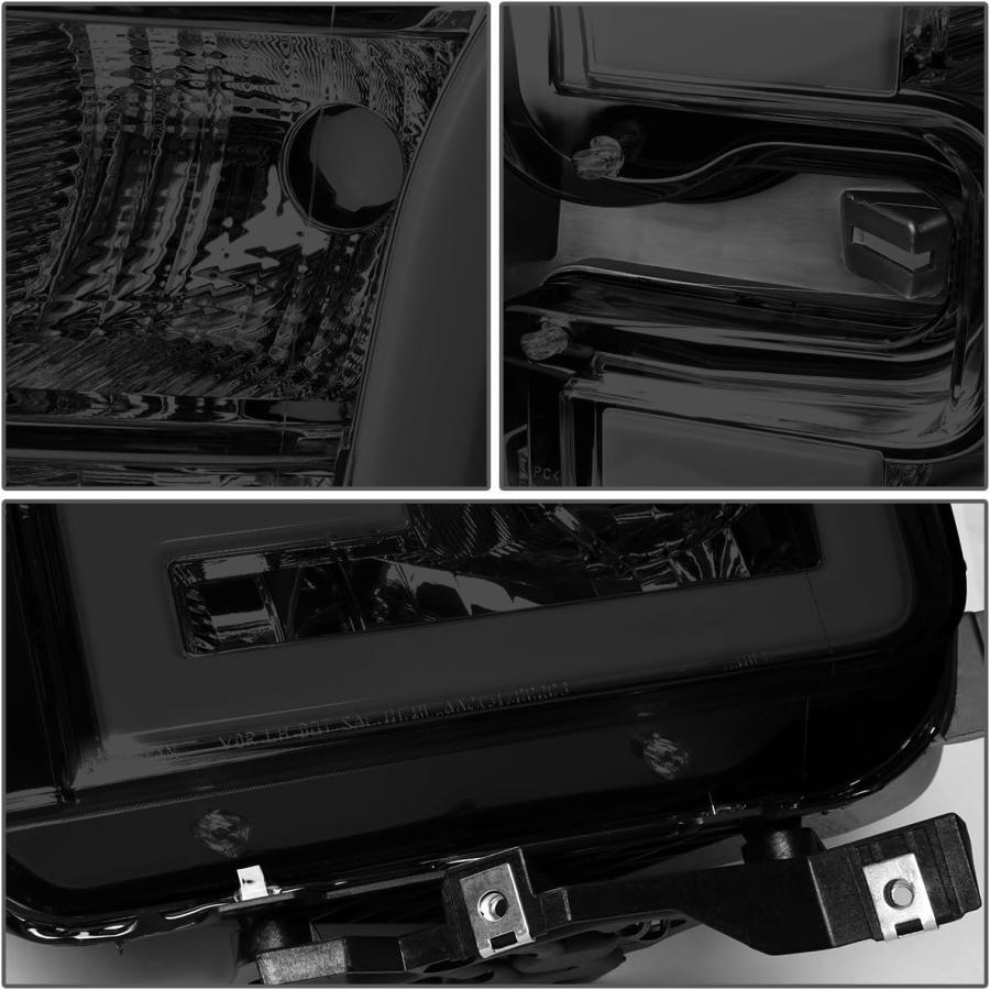 【並行輸入品】DNA Motoring HL-LB-F15015-SM-AM スモークレンズヘッドライト 3D LEDランニングライト付き 交換用 1_6