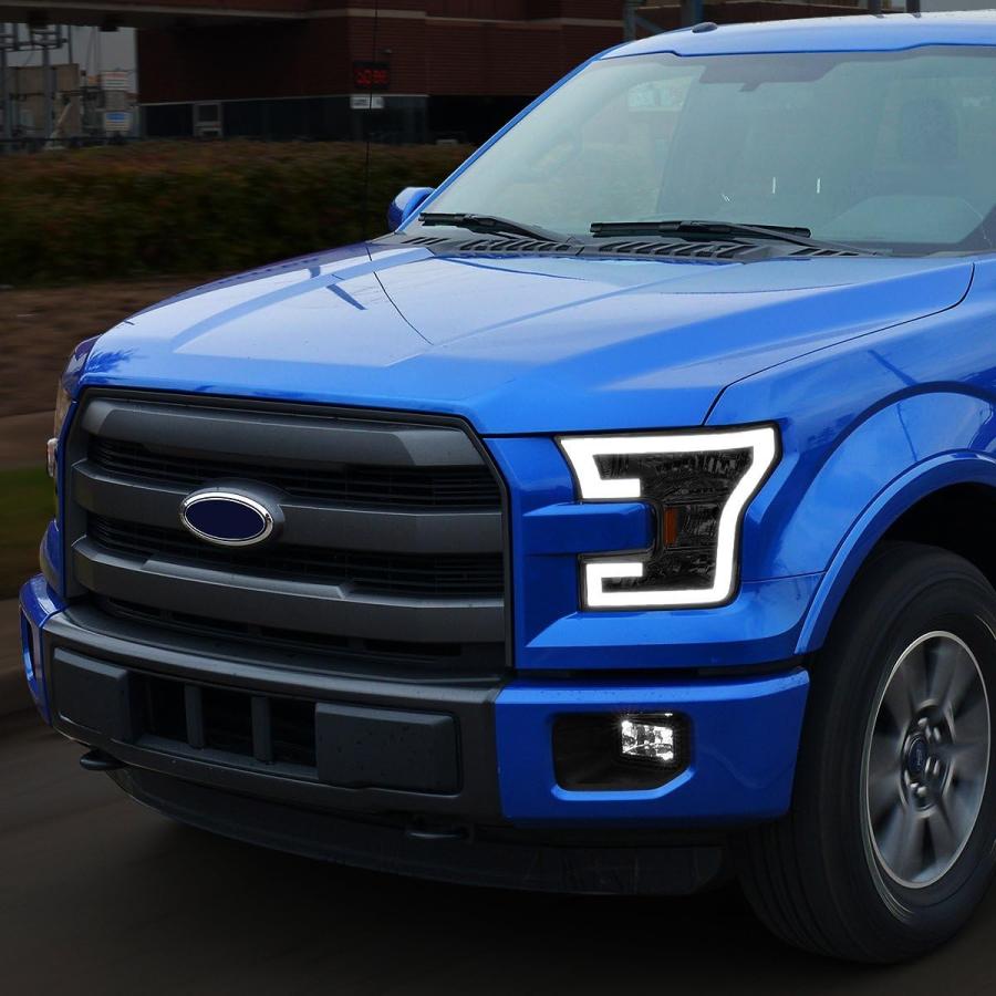 【並行輸入品】DNA Motoring HL-LB-F15015-SM-AM スモークレンズヘッドライト 3D LEDランニングライト付き 交換用 1_8