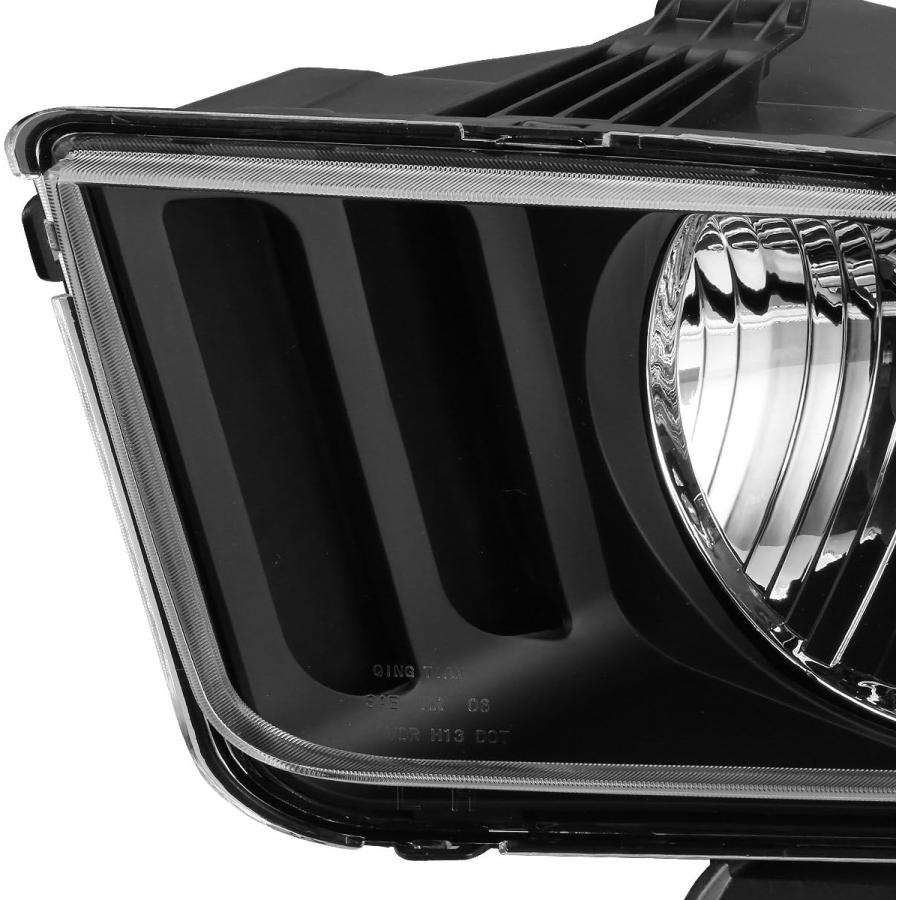 【並行輸入品】DNA MOTORING HL-OH-FM05-BK-CL1 ブラックハウジングヘッドライト交換用 05-09 Mustang対応　