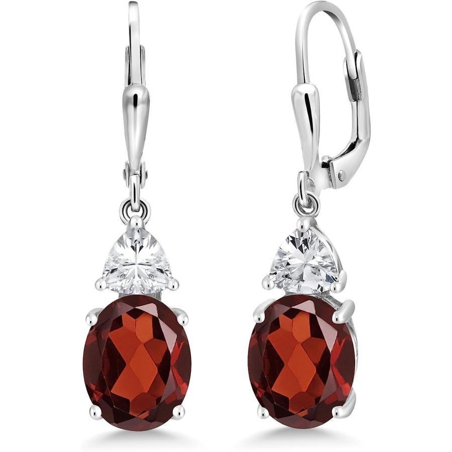【並行輸入品】Gem Stone King 5カラット 天然 ガーネット ピアス レディース シルバー925 1月 誕生石　_4