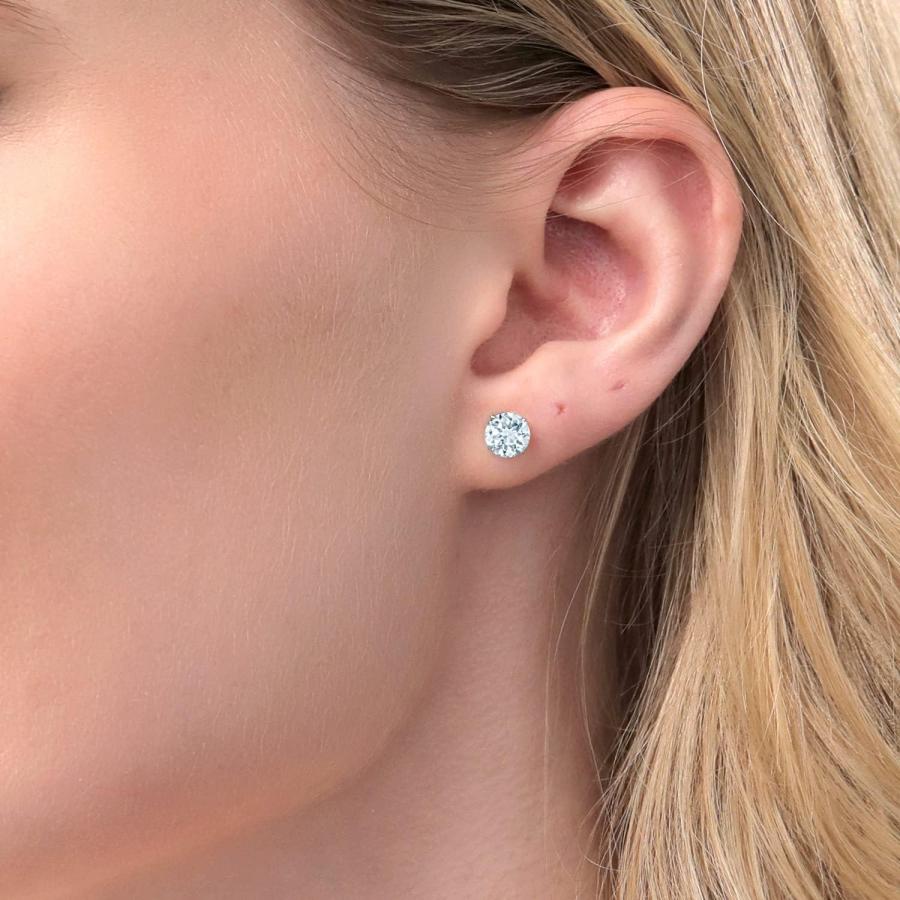 並行輸入品】Gem Stone King 1.50カラット 天然 アクアマリン ピアス 