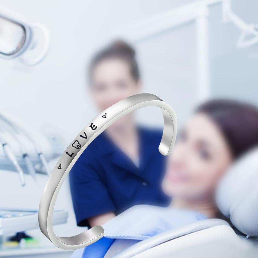 【並行輸入品】myospark DentistギフトLove CuffブレスレットDental Assistantジュエリーギフト歯科Professi_5