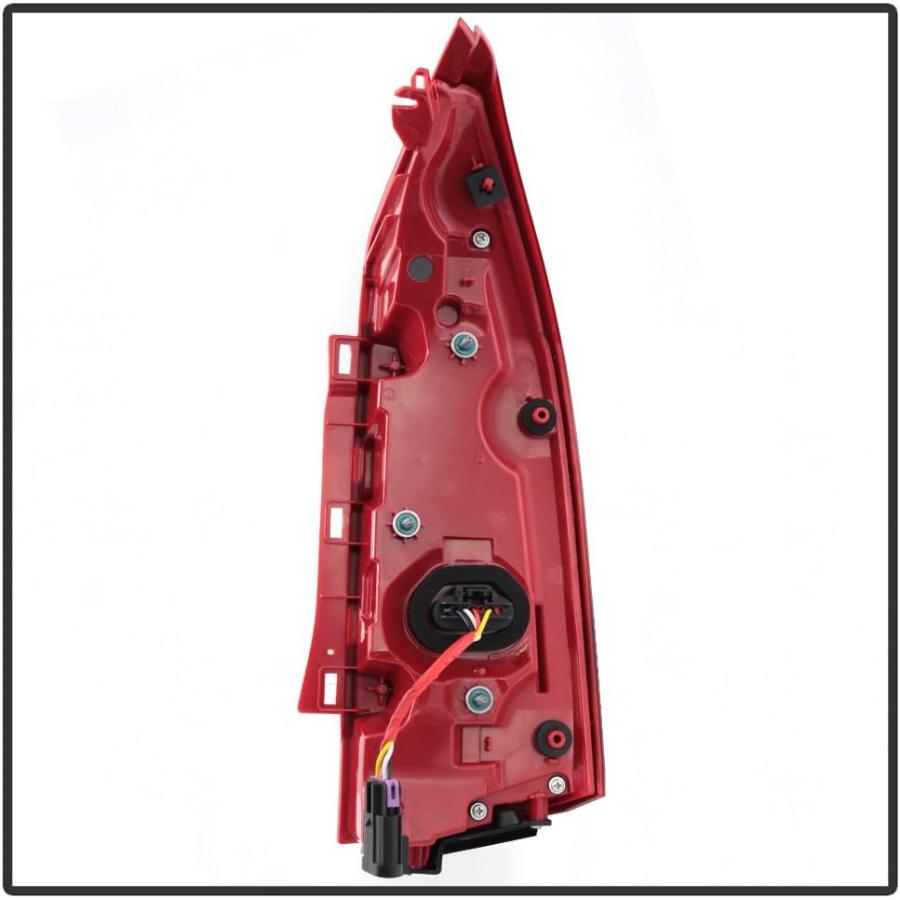 【並行輸入品】[2013-2018 Cadillac ATS用] VIPMOTOZ LEDテールライトランプアセンブリ ロッソレッドレンズ 運転席側　